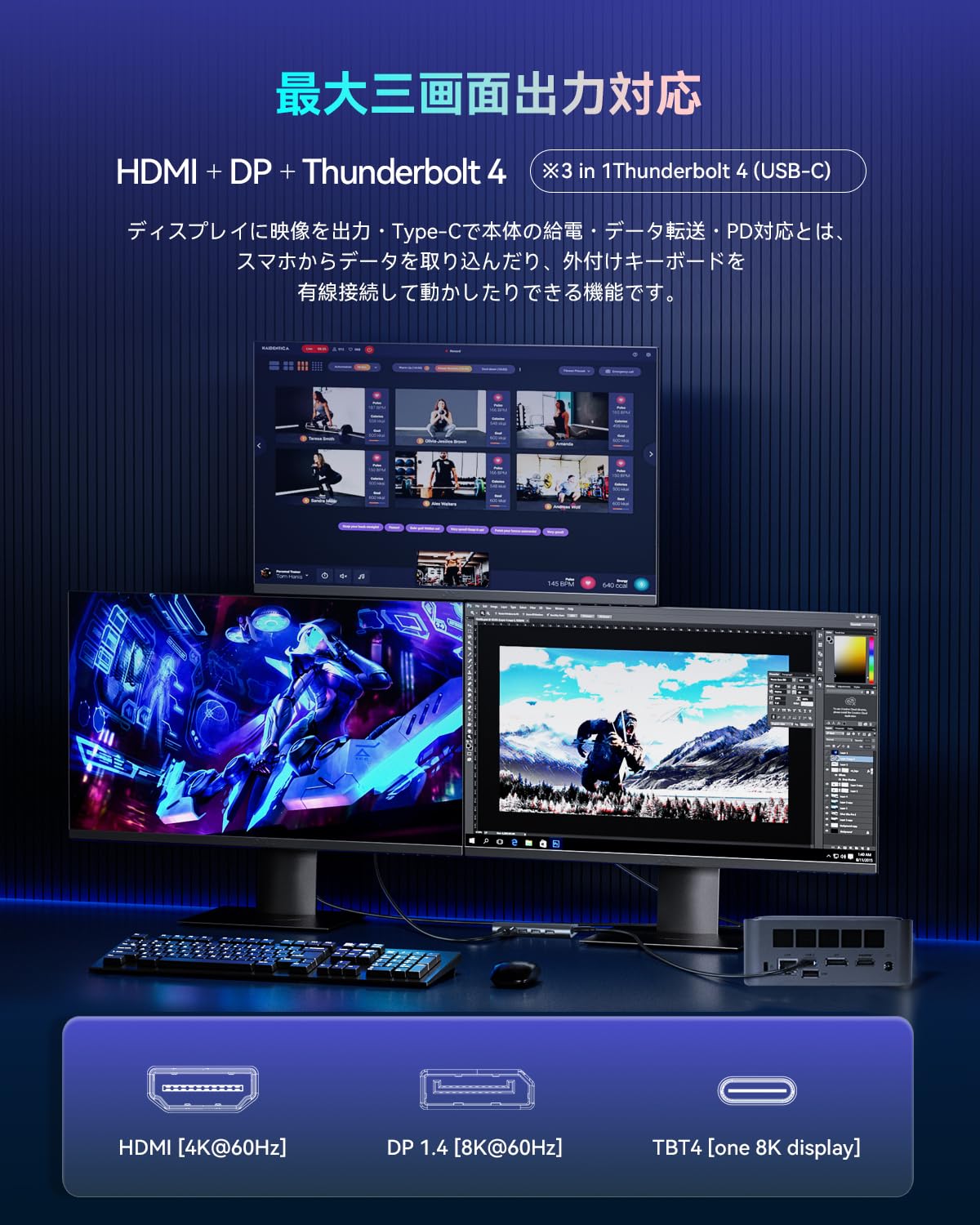 Amazon.co.jp: Maxtang ミニ PC Intel Core i7-13620H [10C/16T] 最大